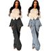 D8734 New Product On : European And American Fashion Casual Women's Jeans With Two-wear Design,_ecoleips.com