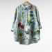 Women's Clothing Hot Selling Summer Women's Clothing Loose Printed Lapel Casual Shirt_ecoleips.com