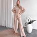 Russia Cross-Border New Knitted Long-Sleeve Long-Pants Comfortable Pajama Set European And American Autumn_ecoleips.com
