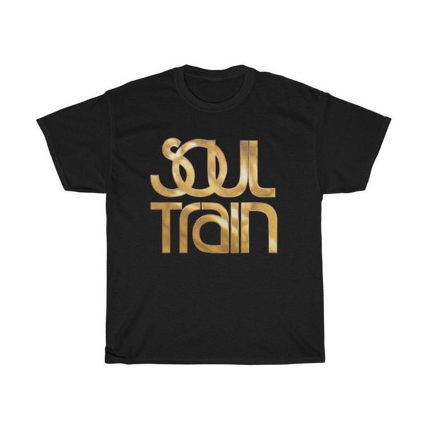Soul Train Dance Soul Music TV Show Logo Women's Navy Black T-Shirt Size S to 5XL._ecoleips.com