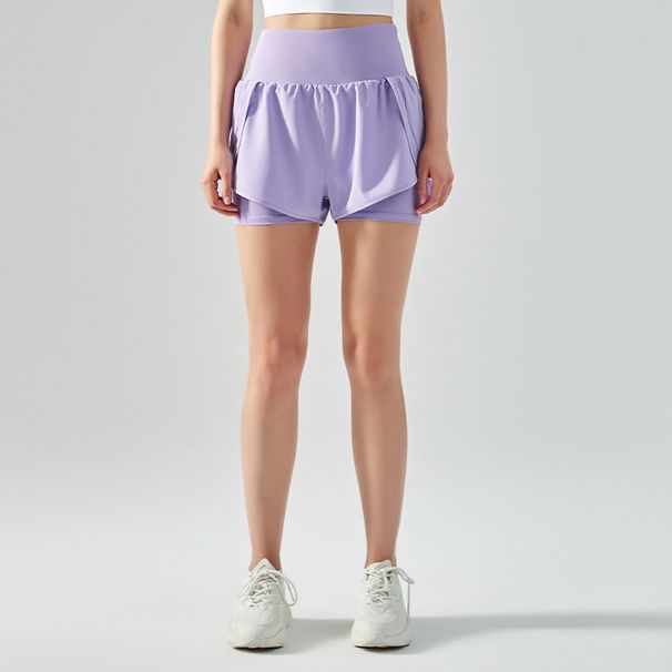 Women's Clothing Two Piece Yoga Shorts For Women Summer Fitness Running Loose Casual Breathable Anti Exposure Sports Hot Pants_ecoleips.com