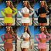 Women's Clothing Solid Color Blouse Four Piece Suit Women's Beach Swimsuit Hollow Bikini Bikini_ecoleips.com