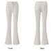 Women's White Flared Jeans That Don't Cling To The Legs, 2026 Spring New Style, Solid Color, Versatile, Simple,_ecoleips.com