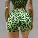 Women's High-Waisted Yoga Shorts With Leopard Print - Breathable, Quick-Dry & Butt-Lifting For Gym, Fitness & Workout_ecoleips.com