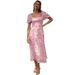 2026 Spring/Summer European American New Dress: Cross-border Backless Hot Girl Spring Style Puff Sleeve Floral Dress For_ecoleips.com