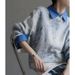 Jomi French-style Sea Blue Linen For Women, Thin, Loose, Elegant, Old Money Style, High-end Cotton-linen Sun Protection_ecoleips.com