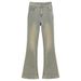 American-style Micro-flared Jeans For Women, Spring And Autumn, High-waisted, Stretchy, Petite-friendly, Slimming,_ecoleips.com