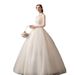 2026 New Fashionable Wedding Dress For Photo Studio And Travel Shoots, Stand Collar, Sheer Sleeves, Slim Fit, Plus Size_ecoleips.com