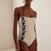 New Women's High-Waisted Navy Swimsuit Two-Piece Set Beachwear_ecoleips.com