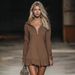 Oversized Hooded Sweatshirt For Women – Longline Hem With Ruffle Detail (Unisex Fit, Coffee Brown, XS-XL)_ecoleips.com