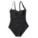 European And American New Fashion Cover-Up Slimming Women's Swimsuit Solid Color Backless One-Piece_ecoleips.com