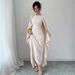 Women's Clothing Privé Sleeveless Dress With Elegant Waist And Asymmetrical Hem_ecoleips.com