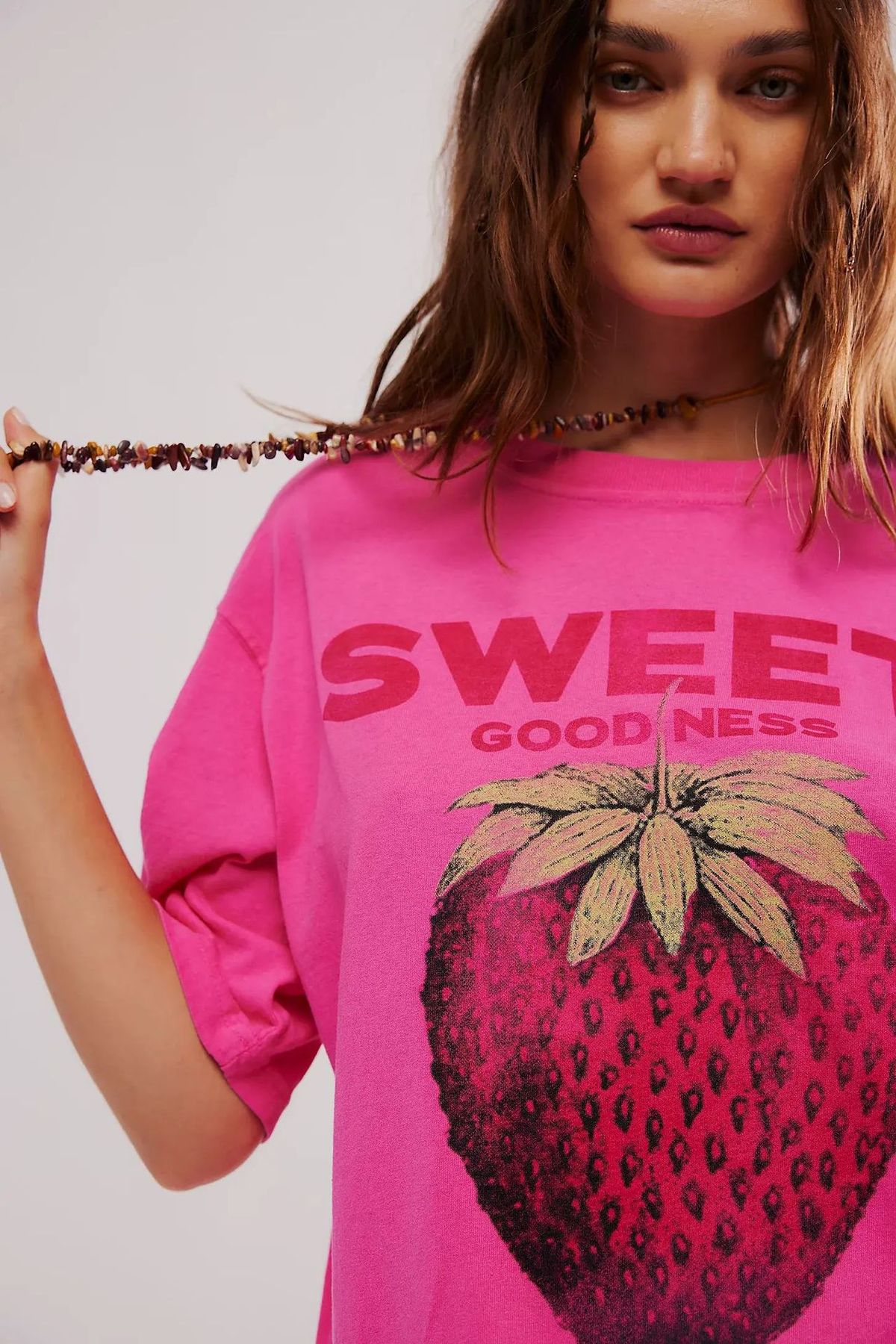 independent Site Cross-border Bestseller: European And American 2024 Summer New Women's Printed Casual Round-neck_ecoleips.com