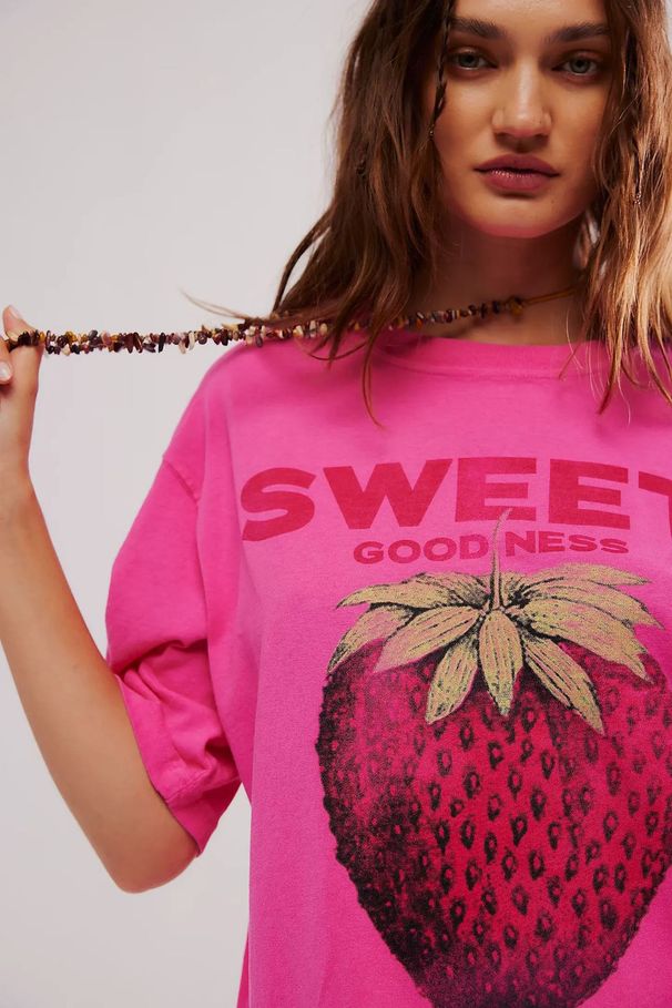 independent Site Cross-border Bestseller: European And American 2024 Summer New Women's Printed Casual Round-neck_ecoleips.com