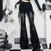 CF24374 Autumn New Dark Style Elegant Sexy Hot Girl Versatile Cross Velvet Skirt Pants For Women_ecoleips.com