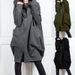 Women's Clothing Hooded Pocket Sweatshirt Zipper Mid Length Two Piece Loose Jacket Women_ecoleips.com