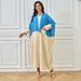 2024 Summer New Middle Eastern Muslim Women's Fashion Patchwork Robe Dubai Street Loose Cardigan Dress_ecoleips.com