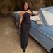 New Fashion Temperament Slimming High Neck Sleeveless Slit Dress For Ladies, Womens Elegant Commuting Party Evening Dress_ecoleips.com
