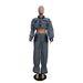 Women's Clothing Casual Color Matching Denim Suit_ecoleips.com