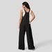 Voya Women's New Knitted Design Jumpsuit With Pleats At The Waist For Slimming, Casual And Comfortable Overalls_ecoleips.com