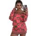 Y71571 Women's Long Sleeved Sexy One Shoulder Sweater Dress European American Style Winter New Cross Border Short Skirt 2 Colors_ecoleips.com