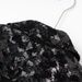 Women's Clothing Black Sequined Mesh Padded Shoulder Sleeve Coat Top With Metal Buckle Sophisticated Suit Elegant Style For Women_ecoleips.com