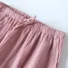 Women's Summer Pajamas Shorts Solid Color Cotton Gauze Double-layer Thin Loose Pants Homewear Summer Shorts Beachwear_ecoleips.com