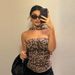 Women's New Leopard Print Print Spice Girl Pure Desire Wind One-word Shoulder Tube Top Slim And Thin Vest Woman_ecoleips.com