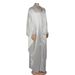 Women's Clothing Robe V-neck bat-sleeve dress hot diamond plus cannon beads plus size long dress_ecoleips.com
