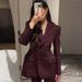 Cross-Border Slim Fit Women's 2025 Spring V-Neck Waist-Cinching Slimming High-End Ins Commuter Blazer Jacket For Women_ecoleips.com