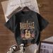 Women's Casual Round Neck Short Sleeve T-Shirt Multi-Color Style Simple Fashionable Sports Top Solid Printed Loose Fit_ecoleips.com