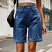 Women's Clothing New Ripped And Curled Five Point Denim Shorts And Casual Pants Are Trendy_ecoleips.com