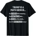 Women's T-Shirts (ON Back) Trump Is A Math Genius He Divides The Country T-Shirt_ecoleips.com