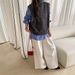 Korean-style High-neck Twisted Double-sided Knit For Women, 2026 Model, Casual And Versatile Sleeveless Sweater Vest_ecoleips.com