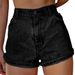 Women's Clothing Shorts Embroidery All Match Denim Shorts Casual_ecoleips.com