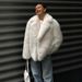Winter Warm Fur Jacket White Suit Collar Fur Coat Fashion Temperament European And American Fox Fur Coat Women_ecoleips.com