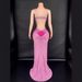 Women's Clothing Luxury Temperament Celebrity Sling Super Shiny Diamond Waist Tight Sleeveless Long Skirt Party Performance Dress_ecoleips.com