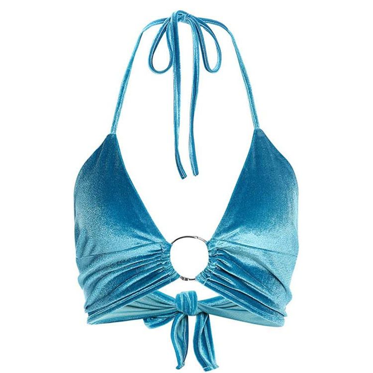Women's Clothing New Love Print Suspenders Sexy Lace Up Vest Backless Beach Tops For Women_ecoleips.com