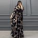 2024 Autumn New European And American Cross-Border Women's Bohemian Style Fashion Printed High-Waisted Long Skirt_ecoleips.com