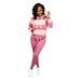 X6005 Exclusive For Cross-border Sales: Striped Patchwork Hooded Sweatshirt Pants Set, Bestseller, European And_ecoleips.com