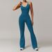 Women's Clothing Hollow Beautiful Back Yoga Suit Dance Sports Jumpsuit Hip Lifting Pleated Flared Jumpsuit Yoga Suit_ecoleips.com