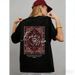 Unique Fashionable 100% Cotton Short Sleeve T-Shirt European And American Style Retro Oversized Versatile Top Trendy_ecoleips.com