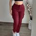 Women's Solid Color Cargo Pants Mid Waist Elastic Waist Drawstring Casual Fashion Polyester Bottoms_ecoleips.com