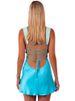 Balitops Patchwork Sleeveless Sexy Fashion Lace-up Mini Dress Women Robe Satin Strapless Backless High Waist A-line Club Dress_ecoleips.com