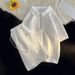 Women's Clothing Waffle Shirt Short Sleeved T Shirt Shorts Set Trendy Loose Clothes Trendy Tops And Pants Suits_ecoleips.com