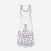 Women's Casual Elegant Linen Dress With Tie Waist American Style Printed Thin Summer Fashion_ecoleips.com