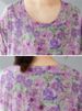 Cotton Vintage Short Sleeve Dresses For Women Casual Loose Long Light Purple Dress Femme Robe Vestidos Elegant Summer Clothing_ecoleips.com