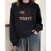 High-end Pure Cotton Red Sweatshirt Women, Autumn And Winter 2026 New Model, Fleece-lined, Thickened, Loose-fitting,_ecoleips.com