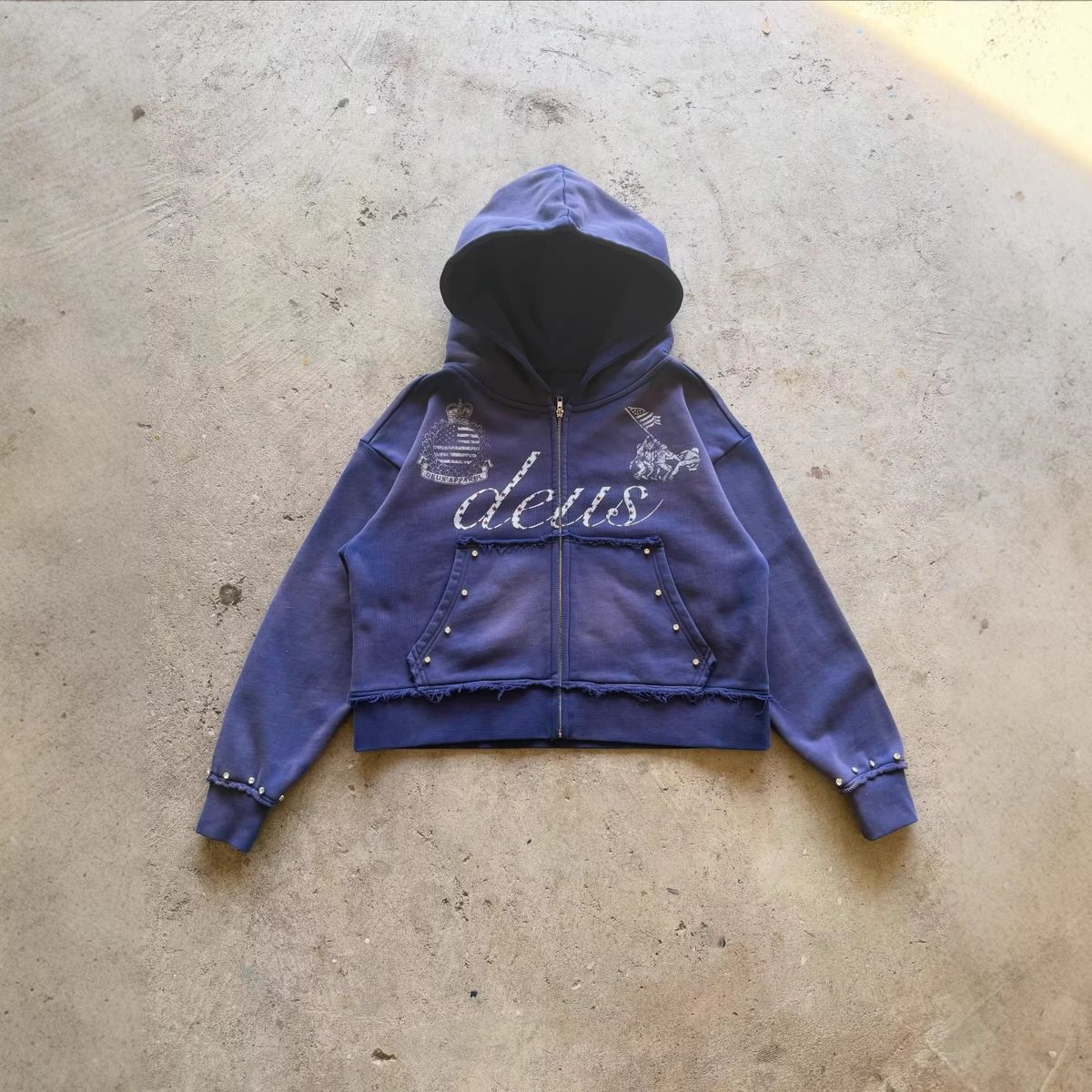 Unisex American Retro High Street Hoodie Print Niche Unique Street Hip Hop Style Sweatshirt Women's Clothing_ecoleips.com