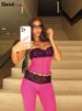 Weird Puss Patchwork Lace 2piece Sets Woman Summer Sexy Fungus Trim Spaghetti-Strap Tops+Chic Tierred Pants Party Skinny Outfits_ecoleips.com